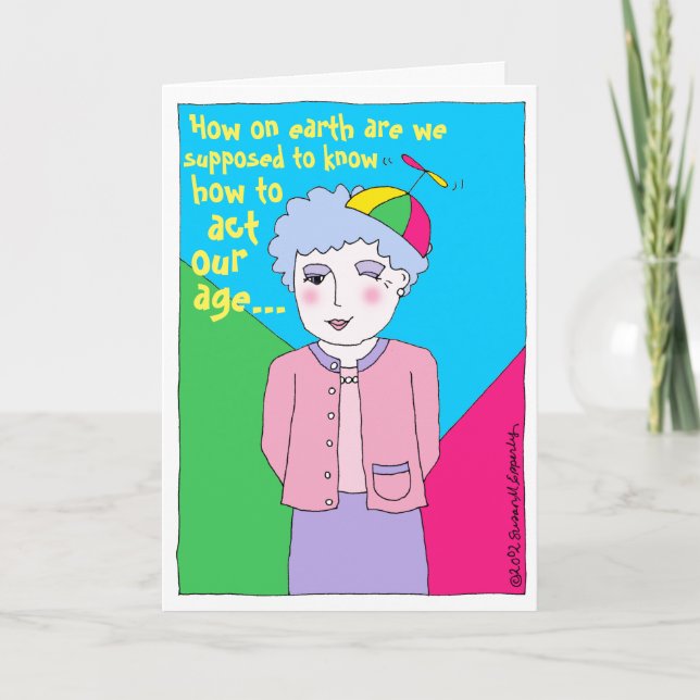 Carte Joyeux anniversaire à Vieux Ami qui est Jeune au c (Devant)