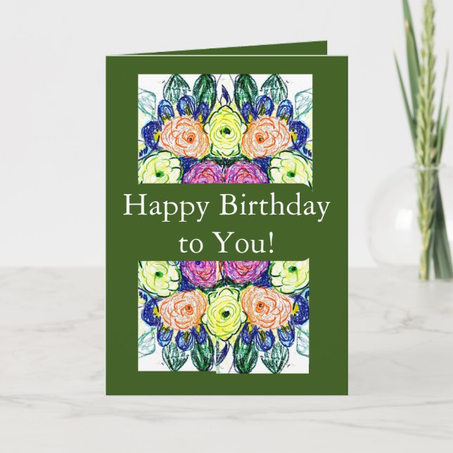 Carte Joyeux anniversaire à vous ! (Devant)