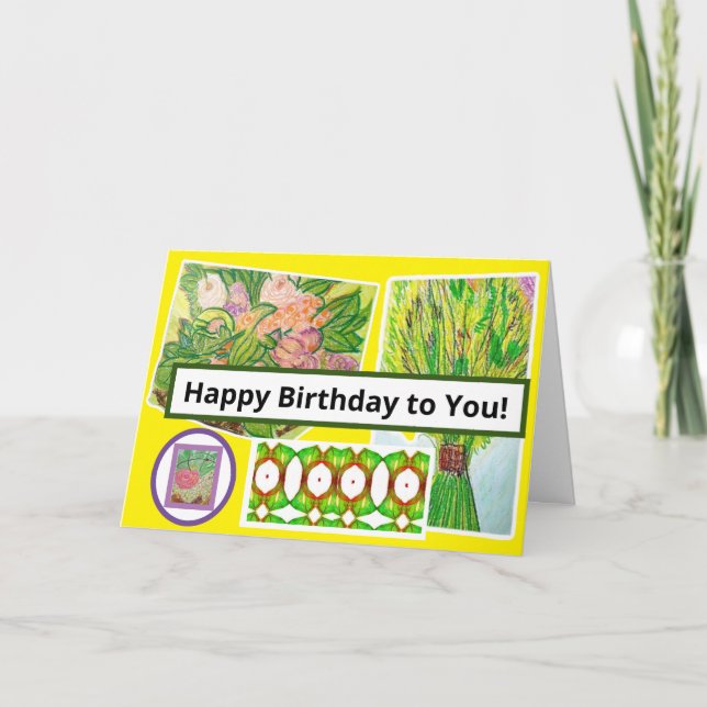 Carte Joyeux anniversaire à vous ! (Devant)