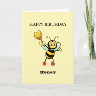 Carte Joyeux Anniversaire Abeille  