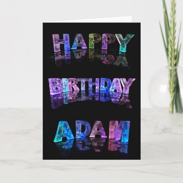Carte Joyeux anniversaire Adam Card (Devant)
