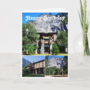 Carte Joyeux anniversaire Ahwahnee Hotel à Yosemite