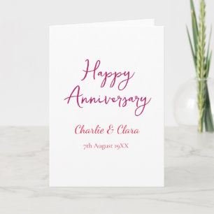 Carte Joyeux anniversaire ajouter nom rose gras nom date
