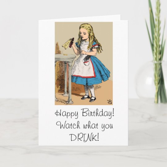 Carte Joyeux Anniversaire Alice Au Pays Des Merveilles Zazzle Fr