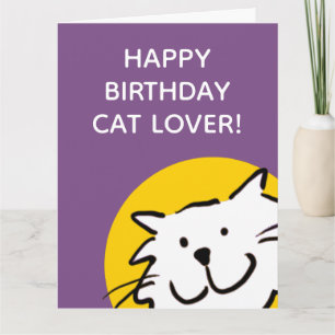Carte Joyeux Anniversaire Amateur de Chat