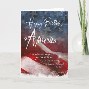 Carte Joyeux anniversaire America-e