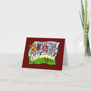 Carte Joyeux anniversaire : Amis de chienchien