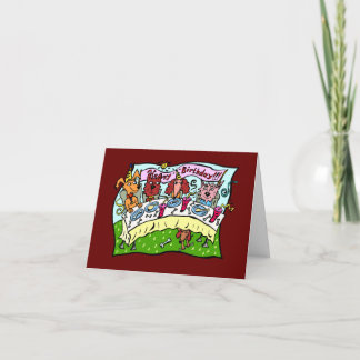 Carte Joyeux anniversaire : Amis de chienchien