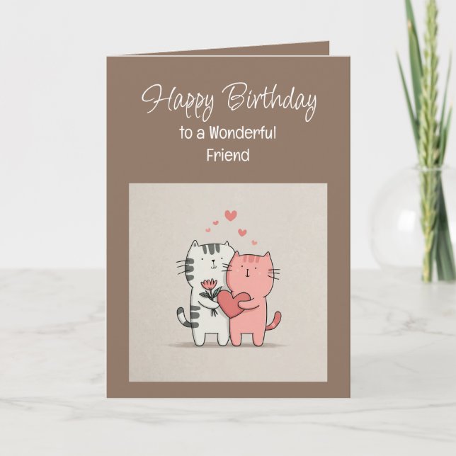 Carte Joyeux Anniversaire Amour à un Ami Spécial (Devant)