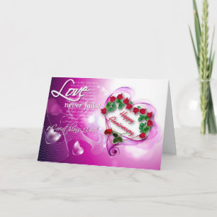 Carte Joyeux Anniversaire - Amour (chrétien)