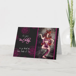 Carte Joyeux anniversaire, amusez-vous beaucoup, danseus