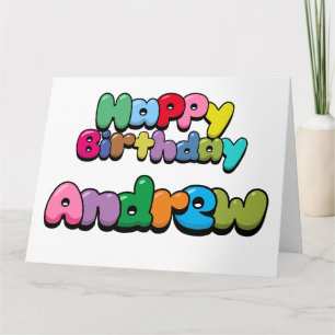 Carte Joyeux anniversaire Andrew