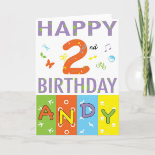 Carte Joyeux anniversaire Andy