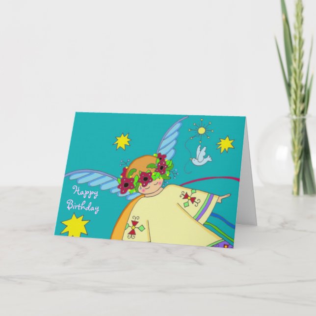 Carte Joyeux Anniversaire Angel (Devant)