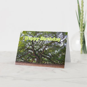 Carte Joyeux Anniversaire Angel Oak Caroline du Sud