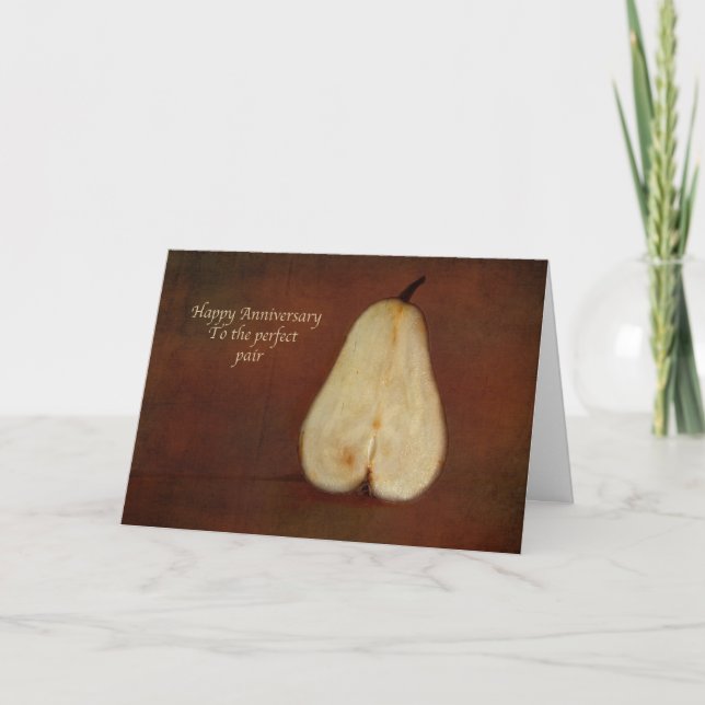 Carte Joyeux Anniversaire Au Couple Parfait (Devant)