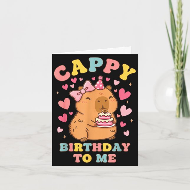 Carte Joyeux anniversaire au drôle d'animal d'anniversai (Devant)