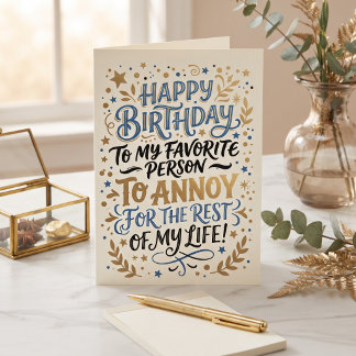 Carte Joyeux Anniversaire au Mari | Humour de Mariage Dr