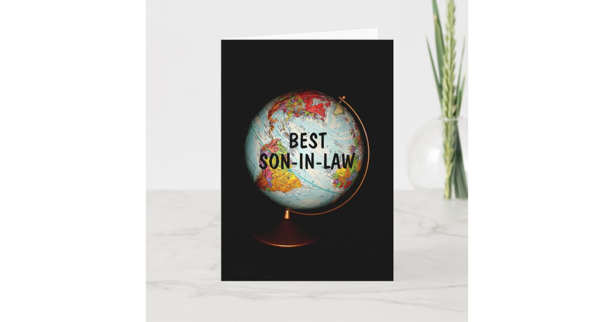 Carte Joyeux Anniversaire Au Meilleur Beau Fils Sur Zazzle Fr