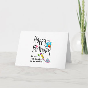 Carte Joyeux anniversaire au meilleur papa du monde