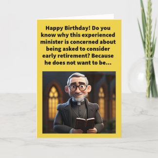 Carte Joyeux Anniversaire au pasteur