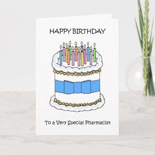Carte Joyeux Anniversaire au Pharmacien (Devant)