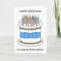 Police De Gâteau D'anniversaire Numéro 4 Avec Bougie Anniversaire