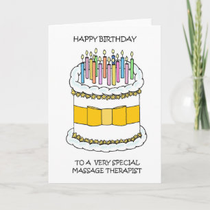 Carte Joyeux Anniversaire au Thérapeute de Massage