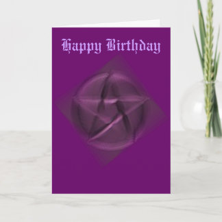 Carte Joyeux anniversaire au Wiccan caché