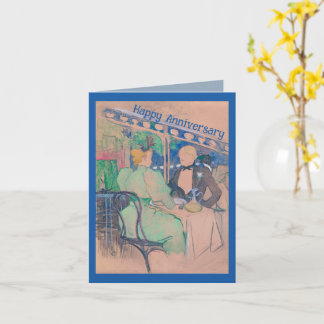 CARTE JOYEUX ANNIVERSAIRE AUX AMIS / COUPLE ÉLÉGANT
