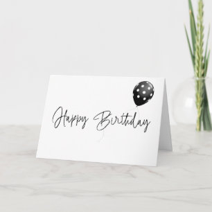 Carte Joyeux Anniversaire avec ballon à pois