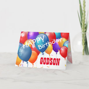 Carte Joyeux anniversaire avec Ballons GODSON