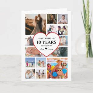 Carte Joyeux Anniversaire Avec Coeur En Centre Photo