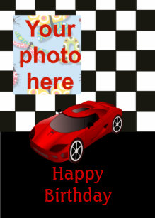 Cartes Voiture Course D Anniversaire Zazzle Fr