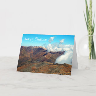 Carte Joyeux anniversaire avec le Mountain View