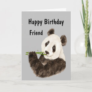 Carte Joyeux anniversaire Awesome ami Funny Panda Bear