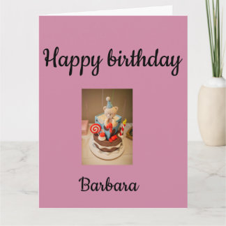 Carte Joyeux anniversaire Barbara
