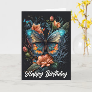 Carte Joyeux anniversaire Beau papillon