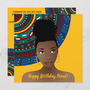 Cartes De Vœux Femme Africaine Zazzle Fr