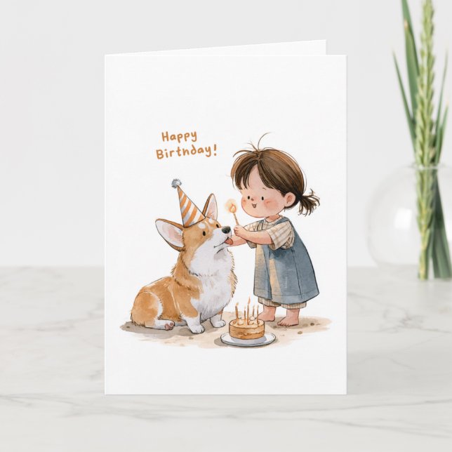 Carte Joyeux Anniversaire - Bébé - 4 (Devant)