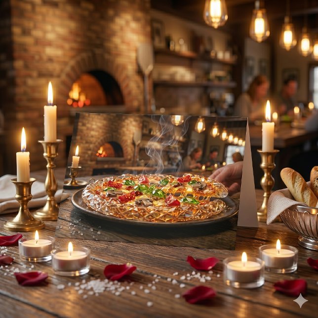Carte Joyeux Anniversaire Bébé ! Pizza Chaude, Fromagée  (Créateur téléchargé)
