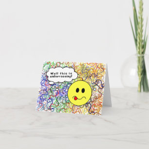 Carte Joyeux Anniversaire Belated-a eu un panier de cerv