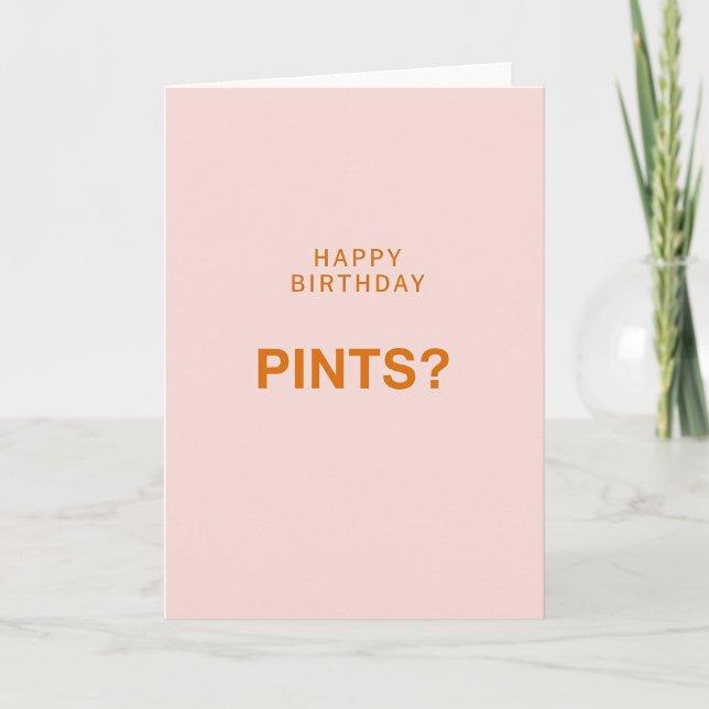 Carte Joyeux Anniversaire Bières (Devant)