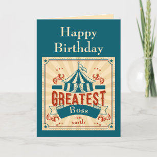 Cartes D Drole Pour Le Patron D Anniversaire Zazzle Fr