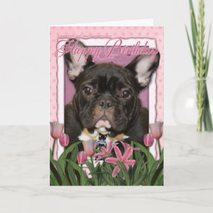 Cartes Bouledogue D Anniversaire Zazzle Fr