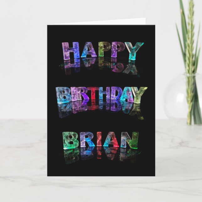 Carte Joyeux anniversaire Brian Card (Devant)