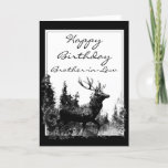 Carte Joyeux anniversaire Brother-in-law Vintage<br><div class="desc">Happy Birthday Brother-in-Law Vintage Stag,  Deer Animal,  Wildlife,  Nature</div>