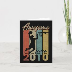 Carte Joyeux anniversaire Bysketbyll stupéfiant depuis 2