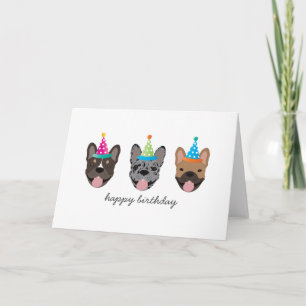 Carte Joyeux anniversaire Casquettes français de la Fête