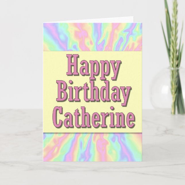 Carte Joyeux anniversaire Catherine (Devant)